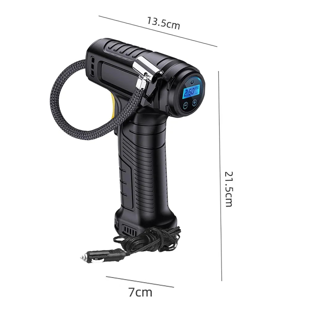 12V Cordless Electric Car Tyre Inflator Pump Portable Tire Air Compressor Pump